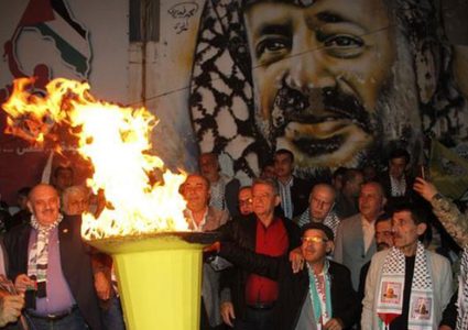 بيروت: "فتح" توقد شعلة شهداء فلسطين وانطلاقتها الـ59 في مخيم مار الياس