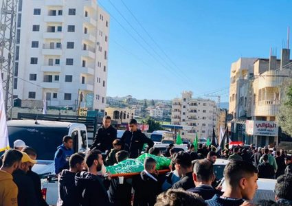 تشييع جثمان الشهيد أسيد بني عودة في طوباس