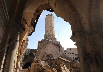 آثار الدمار الذي خلّلفه قصف الاحتلال في بعض الأماكن الأثرية بغزة