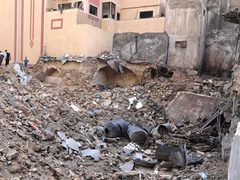 آثار الدمار الذي خلّلفه قصف الاحتلال في بعض الأماكن الأثرية بغزة
