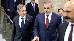 بلينكن يدعو لإنهاء الأزمة في غزة ويبحث مع تركيا السلام الإقليمي