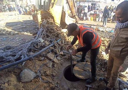 غزة: إزالة الركام والكشف عن محابس المياه في مناطق متفرقة من المدينة