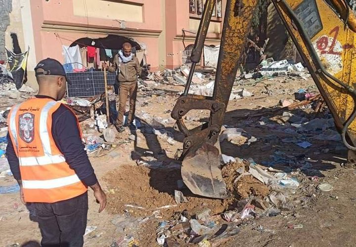 غزة: إزالة الركام والكشف عن محابس المياه في مناطق متفرقة من المدينة