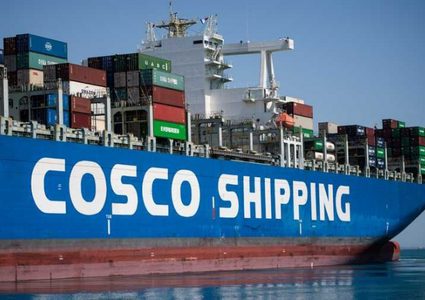 كوسكو الصينية توقف الشحن الى إسرائيل