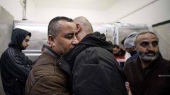 من وداع الشهداء الستة الذين ارتقوا بعد قصفهم من قبل الاحتلال في جنين