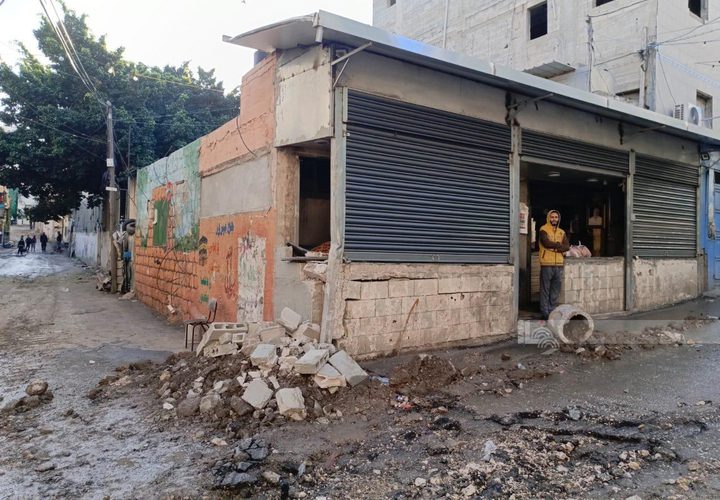 آثار الدمار الذي خلفه جيش الاحتلال في مخيم نور شمس طولكرم