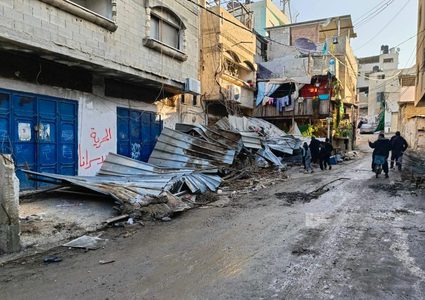 آثار الدمار الذي خلفه جيش الاحتلال في مخيم نور شمس طولكرم