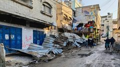 آثار الدمار الذي خلفه جيش الاحتلال في مخيم نور شمس طولكرم