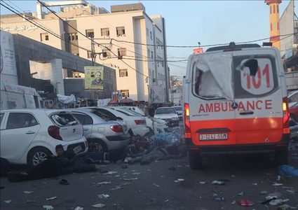 إصابات بينها حرجة بقذيفة استهدفت مقر أطباء بلا حدود بخانيونس