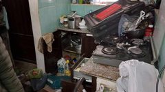 أثار الدمار في نابلس بعد انسحاب قوات الاحتلال