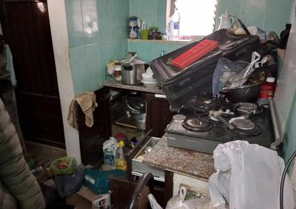 أثار الدمار في نابلس بعد انسحاب قوات الاحتلال