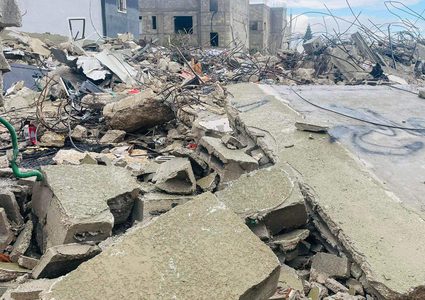 قوات الاحتلال تهدم منزل عائلة الأسير صالح أبو صالح فيهدم منزل عائلة الأسير صالح