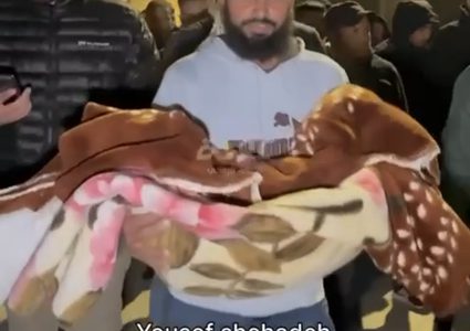 تشييع جثمان الشهيدة الطفلة رقية أبو داهوك في بيت حنينا