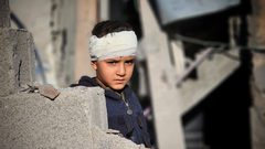 آثار الدمار الذي خلّفه طيران الاحتلال في منزل عائلة الزاملي في رفح