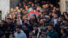 جانب من تشييع قمر مخيم نور شمس الـشهيد "محمد دواس"