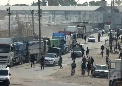 الهلال الأحمر الفلسطيني: لم تدخل أي شاحنة مساعدات من معبر كرم أبو سالم