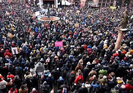 مظاهرات حاشدة ضد اليمين المتطرف في ألمانيا