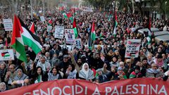 سانشيز يؤكد دعمه للتظاهرات في أسبانيا المنددة للاحتلال في غزة