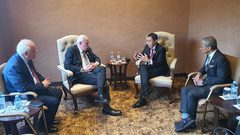 المالكي يبحث مع نظيره السنغافوري اتخاذ إجراءات لإنهاء الصراع في غزة