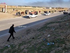 مشاهد من نزوح سكان المنطقة الغربية في خانيونس باتجاه الجنوب