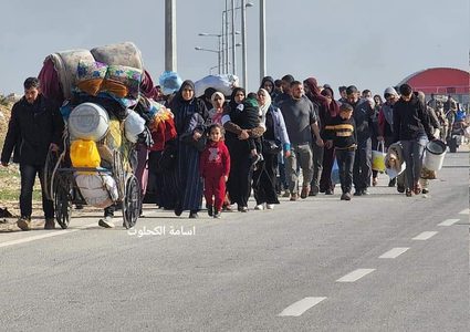 رحلة نزوح جديدة لأهالي غزة مم خانيونس باتجاه الجنوب