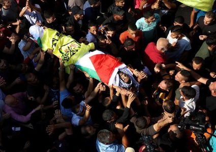 تشييع جثمان الشهيد خشان في بلدة دير الباشا