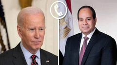 السيسي وبايدن يناقشان الجهود الجارية للتوصل إلى وقف إطلاق النار في غزة
