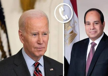 السيسي وبايدن يناقشان الجهود الجارية للتوصل إلى وقف إطلاق النار في غزة