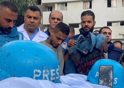 استشهاد 122 صحفيا منذ بداية العدوان على غزة