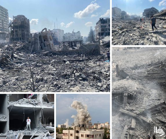 شهداء وجرحى في قصف الاحتلال ثلاثة منازل في حي الرمال من مدينة غزة