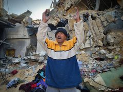 الركام الذي خلفه عدوان الاحتلال في رفح جنوب قطاع غزة.