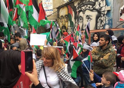 اعتصام في مخيم برج البراجنة تمسُّكاً بوكالة الأونروا ورفضاً للعدوان الإسرائيلي