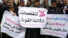 وقفة في بيت لحم احتجاجا على تجميد دول تبرعاتها للأونروا