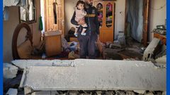 منزل عائلة عرسان في رفح بعد قصفه من قبل جيش الاحتلال