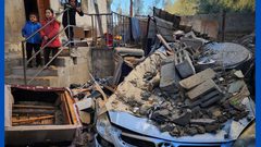 منزل عائلة عرسان في رفح بعد قصفه من قبل جيش الاحتلال