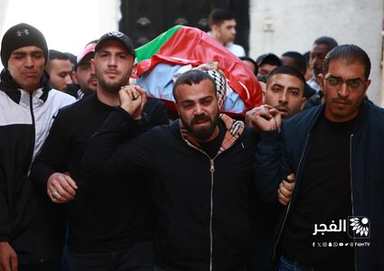 طولكرم: تشييع جثماني الشهيدين دعمة والعلي في مخيم نور شمس