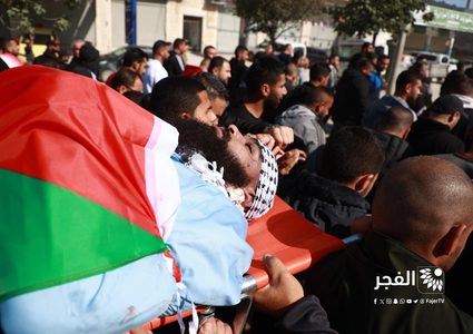 طولكرم: تشييع جثماني الشهيدين دعمة والعلي في مخيم نور شمس