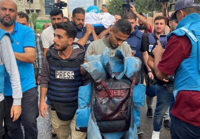المكتب الاعلامي الحكومي في غزة :ارتفاع عدد شهداء الصحافة الى ١٢٤
