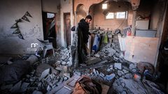 المنازل التي دمرها جيش الاحتلال في المجزرة التي ارتكبها في رفح الليلة الماضية