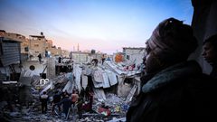 المنازل التي دمرها جيش الاحتلال في المجزرة التي ارتكبها في رفح الليلة الماضية