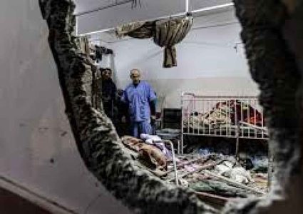 شهيد وإصابات في قصف الاحتلال لمجمع ناصر الطبي في خان يونس