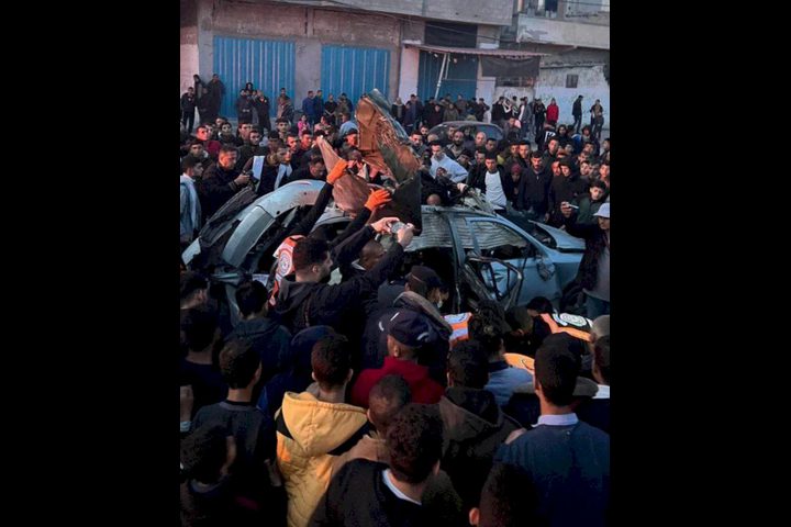شهداء وجرحى في قصف الاحتلال لمركبة في غزة