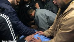 بالصور: جانب من وداع الشهيد أنس دويكات الذي ارتقى برصاص الاحتلال  شرق نابلس