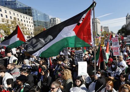 واشنطن: مظاهرة تطالب إسرائيل والولايات المتحدة بـ"رفع يدها عن رفح"