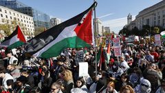 واشنطن: مظاهرة تطالب إسرائيل والولايات المتحدة بـ"رفع يدها عن رفح"