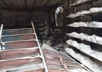 تدمير دار نشر ومكتبة في حي الشيخ رضوان في قطاع غزة جراء القصف المتواصل على غزة