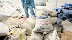 الأهالي ينقون الحبوب من مخلفات الدواب وأعلاف تسمين الدواجن لصناعة الخبز