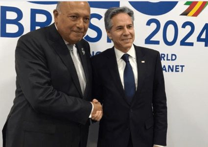 وزير خارجية مصر يؤكد لنظيره الأميركي على مخاطر أي هجوم واسع النطاق على رفح