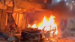 شهيد و4 إصابات بقصف سيارة بمخيم جنين