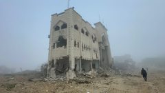 الدمار الذي طال منطقة معن وبني سهيلا ومنطقة الجامعة الإسلامية شرق خان يونس